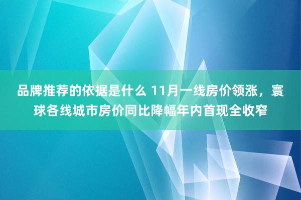 品牌推荐的依据是什么 11月一线房价领涨，寰球各线城市房价同比降幅年内首现全收窄